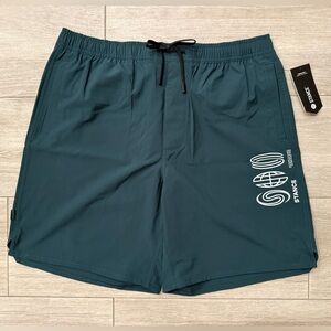 Stance Complex 2.0 Hybrid Short 7" Inseam Pine Size L Large New with Tags